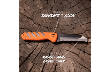 Image of Outdoor Edge Cutlery RAZOR HTX 3.5in Fixed Blade Knife, Grey/Orange, One Size, HTX35B6C