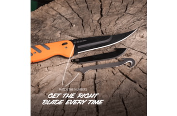 Image of Outdoor Edge Cutlery RAZOR HTX 3.5in Fixed Blade Knife, Grey/Orange, One Size, HTX35B6C