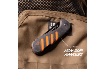 Image of Outdoor Edge Cutlery RAZOR HTX 3.5in Folding Knife, Gray/Orange, One Size, HTX35Y6C