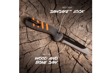 Image of Outdoor Edge Cutlery RAZOR HTX 3.5in Folding Knife, Gray/Orange, One Size, HTX35Y6C