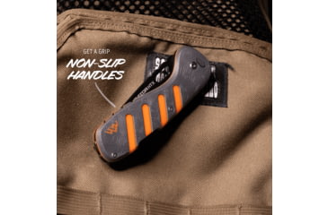 Image of Outdoor Edge Cutlery RAZOR HTX 3in Folding Knife w/ Blade Pod, Gray/Orange, One Size, HTX30Y6C