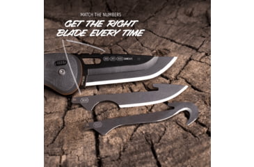 Image of Outdoor Edge Cutlery RAZOR HTX 3in Folding Knife w/ Blade Pod, Gray/Orange, One Size, HTX30Y6C