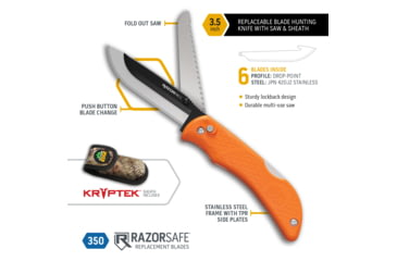 Image of Outdoor Edge Cutlery Outdoor Edge Razor Pro 3.5 Orange