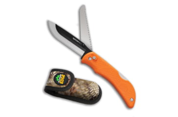 Image of Outdoor Edge Cutlery Razor Pro Folding Knife, 3.5 in, Stainless Steel, Rubber Overmolded, Orange Handle, RSB35-6C