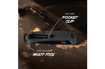 Image of Outdoor Edge Cutlery RAZOR XD3 3in EDC Folding Knife, Charcoal, Sheepfoot, One Size, XDS330AC