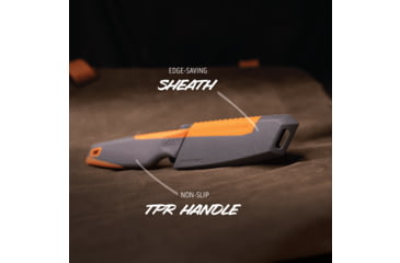 Image of Outdoor Edge Cutlery VANTEX 4in Drop Point Fixed Blade Knife w/Sheath, One Size, VNTXDPC