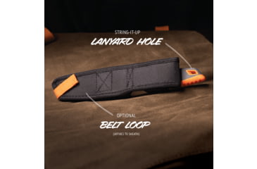 Image of Outdoor Edge Cutlery VANTEX 4in Drop Point Fixed Blade Knife w/Sheath, One Size, VNTXDPC