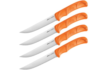 Image of Outdoor Edge Cutlery Wild Game Fixed Blade Steak Knives, 5in, Orange, Blister, WGS-4C