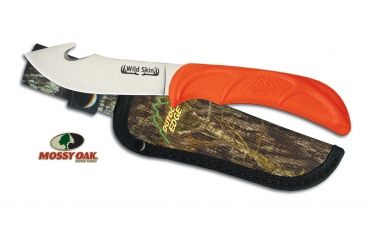 Image of Outdoor Edge Cutlery Wild-Skin Gut Hook Knife, Orange WS-10C