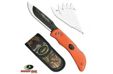 Image of Outdoor Edge RO20C Razor Pro Folder 3.5'' 420J2 Stainless Razor/Zipper Orange