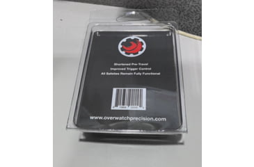 Image of Overwatch Precision TAC Pistol Trigger, 9mm, .40 SW, .357 Sig, Flat, Type III Hard Anodized, Black/Black, 25322