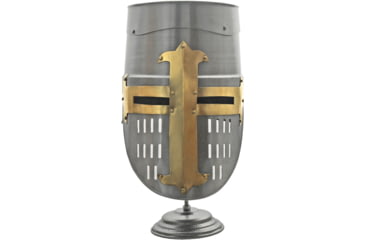 Image of Pakistan Decorative Crusader Helmet, Knights Templar style, 12.5 x 8.5, 901149