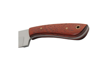 Image of Pakistan Mahogany Skinner Knife, 7in Overall, 3in Satin Stainless Steel Blade, Mahogany Wood Handle, Brown Leather Belt Sheath, 203487