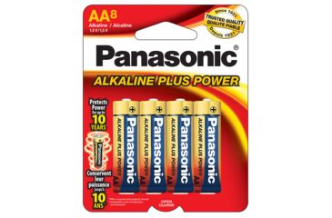 Image of Panasonic Alkaline Size AA Plus Power Batteries - Pack of 8 AM3PA8B