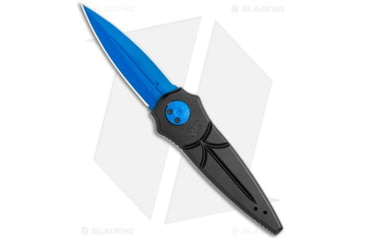 Image of Paragon Warlock Enchanter Folding Knife, 3.875in, CPM S30V, Dagger Blade, Aluminum Black/Blue Handle, Blue/Black/Blue, 9.375in, BHQ-122132
