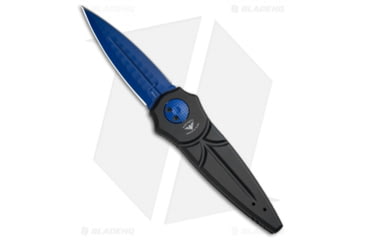 Image of Paragon Warlock Enchanter Folding Knife, 3.875in, CPM S30V, Dagger Blade, Aluminum Black/Blue Handle, Blue Sorcerer, Blue/Black/Blue, 9.375in, BHQ-68252