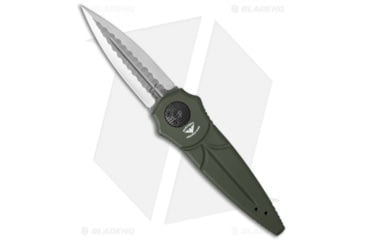 Image of Paragon Warlock Enchanter Folding Knife, 3.875in, CPM S30V, Dagger Blade, Aluminum OD Green Handle, Satin Sorcerer, Steel/OD Green, 9.375in, BHQ-35166