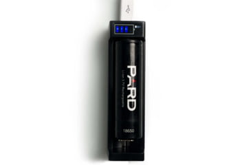 Image of PARD Optics Battery Charger, 1-Slot, Black, 1x battery charger
