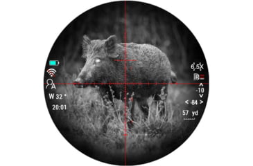 Image of PARD Optics DS35 Day and Night Vision Rifle Scope, Laser Rangefinder, 4x50mm, 850nm IR, 2560x1440 px, Multiple Reticles, Black, DS35-50RF-850