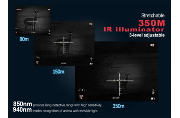 Image of Pard NV008S Night Vision 6.5-13x70mm Rifle Scope, 1024x768, OLED, 850nm, Black, NV008S - 850nm