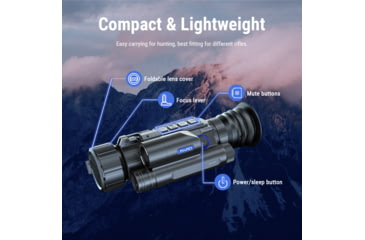 Image of PARD Optics SA62 Thermal Imaging 1-4x35mm Rifle Scope w/LRF, OLED, 640x480, 50Hz, Black, SA62-35 w/LRF