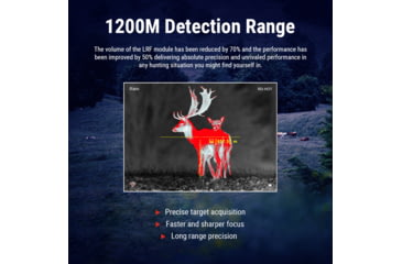 Image of PARD Optics SA62 Thermal Imaging 1-4x35mm Rifle Scope w/LRF, OLED, 640x480, 50Hz, Black, SA62-35 w/LRF