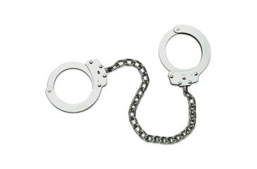 Image of Peerless Handcuff 703 - Leg Iron - Nickel 4740