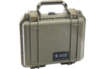 Image of Pelican 1200 Small Protector Waterproof 10.6x10x4.8in Case, OD Green, No Foam