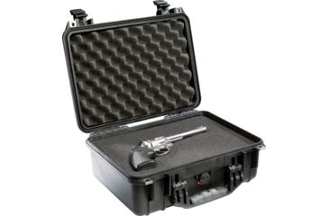 Image of Pelican 1450 Protector Waterproof Crushproof Medium Case, Black w/ Foam