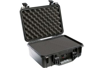 Image of Pelican 1450 Protector Waterproof Crushproof Medium Case, Black w/ Foam