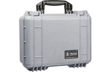Image of Pelican 1450nf Protector Waterproof Crushproof Medium Case Silver No Foam
