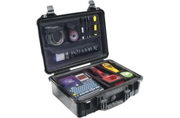 Image of Pelican 1500NF Medium Crushproof Dry Case, 18.5x14x7in, Black - No Foam