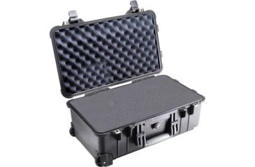 Image of Pelican 1510 Carry On 22x13x9in Wheeled Protector Case, Black w/ Foam 1510-000-110