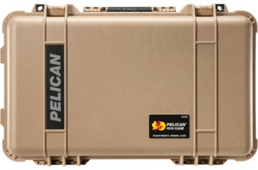 Image of Pelican 1510 Carry On 22x13x9in Wheeled Protector Case, Desert Tan w/ Foam 1510-000-190