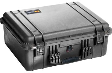 Image of Pelican 1550 Waterproof 20x16x8in Protector Case, Black, No Foam, 1550-001-110