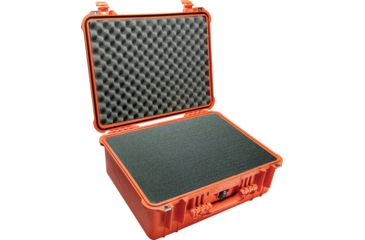 Image of Pelican 1550 Waterproof 20x16x8in Protector Case, Orange w/Foam, 1550-000-150