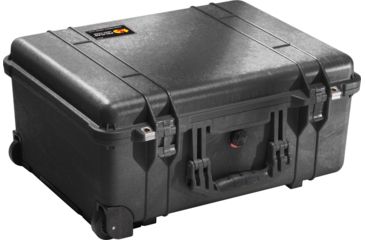 Image of Pelican 1560 Large Crushproof Wheeled Dry Box, 22x18x10.4in, Black - No Foam