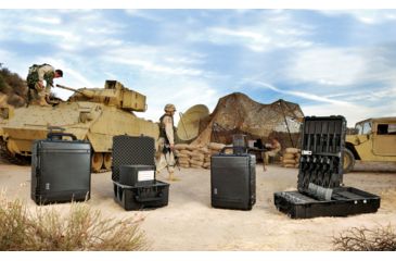 Image of Pelican 1690 Transport Wheeled Crushproof Dry Box w/ Foam, Black 1690-000-110