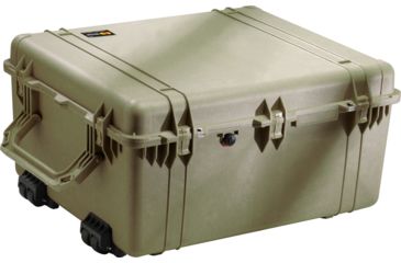 Image of Pelican 1690 Transport Wheeled Crushproof Dry Box w/Foam, OD Green