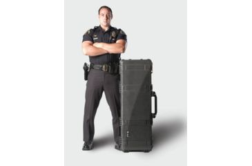 Image of Pelican 1720 Watertight Gun Case w/ Wheels and Foam - 42in Long Interior, Black 1720-000-110
