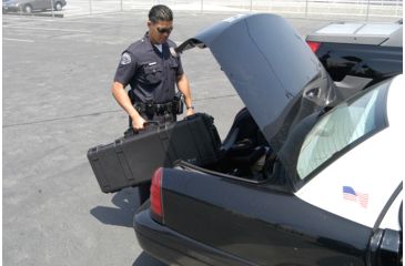 Image of Pelican 1720 Watertight Gun Case w/ Wheels and Foam - 42in Long Interior, Black 1720-000-110