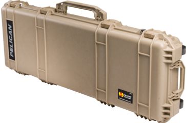 Image of Pelican 1720 Watertight Gun Case w/ Wheels and Foam - 42in Long Interior, Desert Tan 1720-000-190