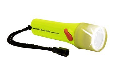 Image of Pelican StealthLite 2410PL LED Flashlight, Yellow, with Photo Luminescent Shroud 2410-016-247