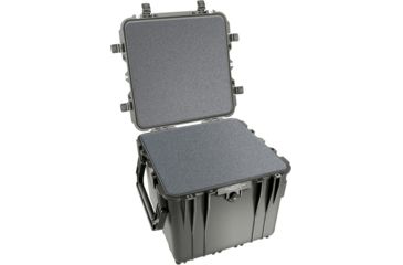 Image of Pelican 340 Watertight Protector 18in Cube Case w/ Wheels, Foam - Black
