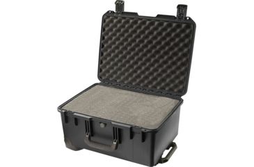 Image of Pelican Storm Cases iM2620 Storm Case w/ Retractable Handle, Wheels, Black w/ Cubed Foam 00001