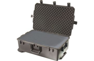 Image of Pelican Storm Cases iM2950 Dry Box w/ Wheels, 31.3x20.4x12.2in, Black, Cubed Foam iM2950-00001