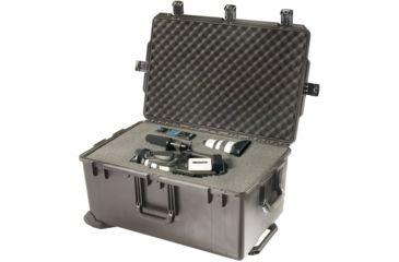 Image of Pelican Storm Cases iM2975 Dry Box w/Wheels, 31.3x20.4x15.5in, Black, Waterproof, Crushproof, Cubed Foam iM2975-00001