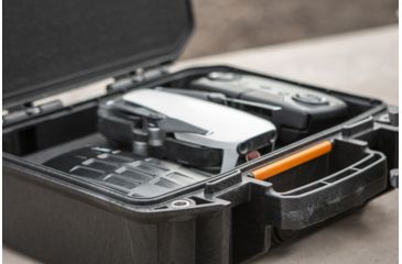 Image of Pelican VAULT V100 Case, Small Pistol, 11x8x4.5 inch Internal Dimension, 12.28x12.03x5.16 inch External Dimension, Black, VCV100-0000-BLK