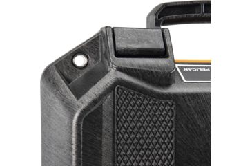 Image of Pelican VAULT V100 Case, Small Pistol, 11x8x4.5 inch Internal Dimension, 12.28x12.03x5.16 inch External Dimension, Black, VCV100-0000-BLK