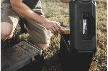 Image of Pelican VAULT V250 Case, Ammo, 6.3x12.7x10 inch Internal, 16.27x7.9x11.93 inch External Dimension, Black, VCV250-0010-BLK